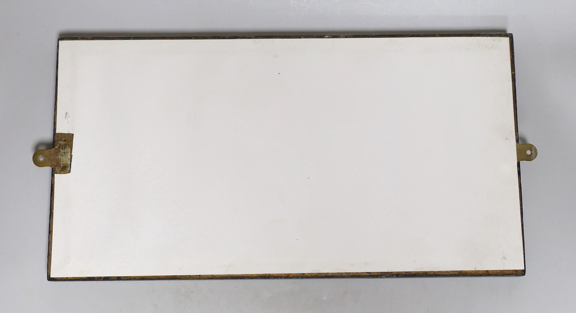 A gilt ‘Briggs Transfer Papers’ advertising panel, 23x42cm including frame